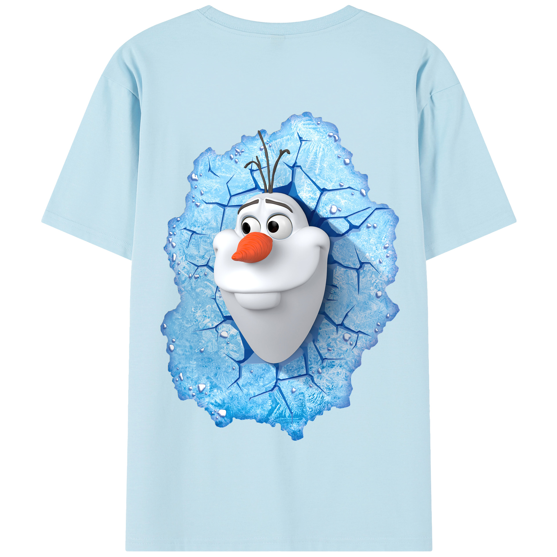 （画像用） アナと雪の女王 アンナ エルサ Frozen Anna Elsa 綿100％半袖Tシャツ（背面プリント）